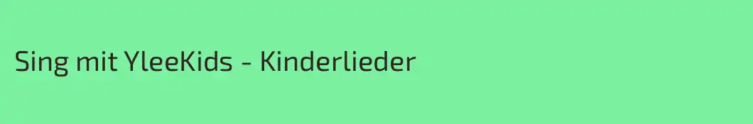 Sing mit YleeKids - Kinderlieder